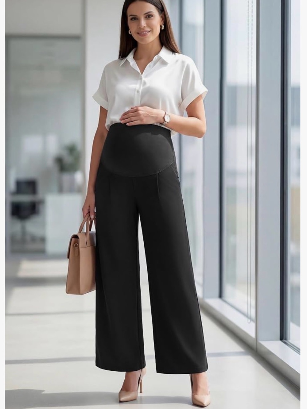 Maternity wide leg pant size XL